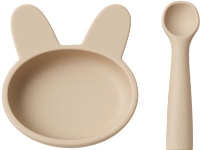 Bộ bát ăn dặm silicon hình thỏ