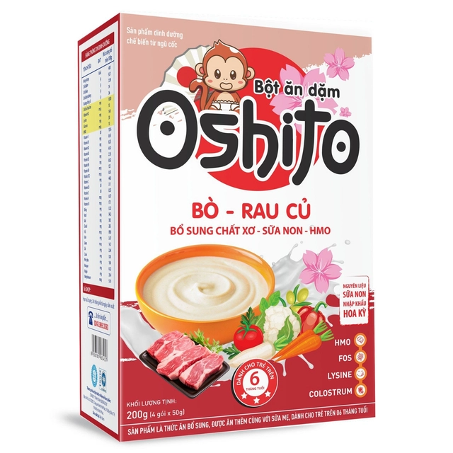 Bột ăn dặm Oshito 4x50g - Ảnh 4