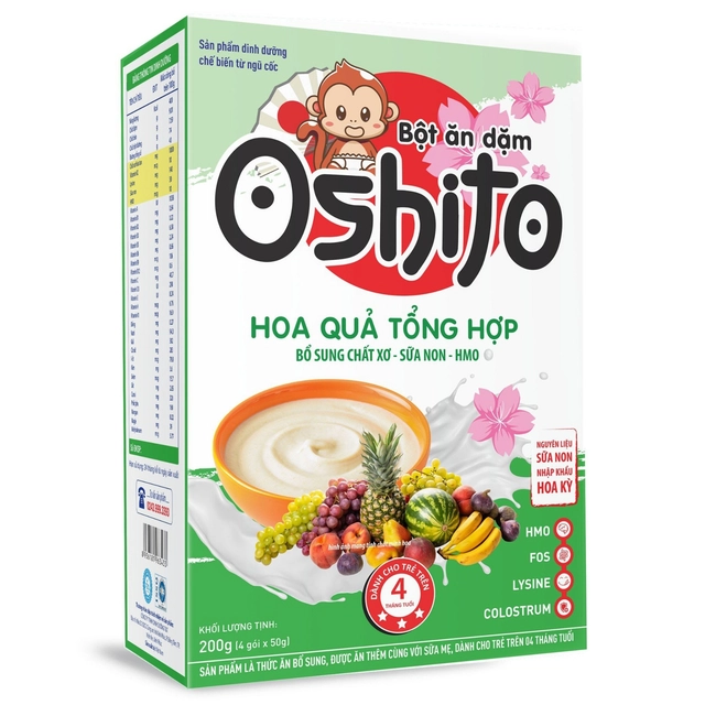 Bột ăn dặm Oshito 4x50g - Ảnh 3